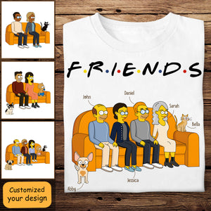 The Simpsons Friends - Personalized Shirt - Gift For Friends, Bestie