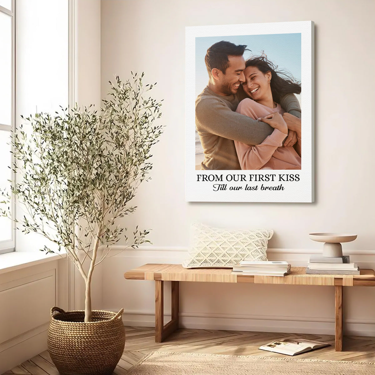 Custom Photo Vertical Poster - Personalized Anniversary Wedding Gifts For Husband And Wife, Him And Her
