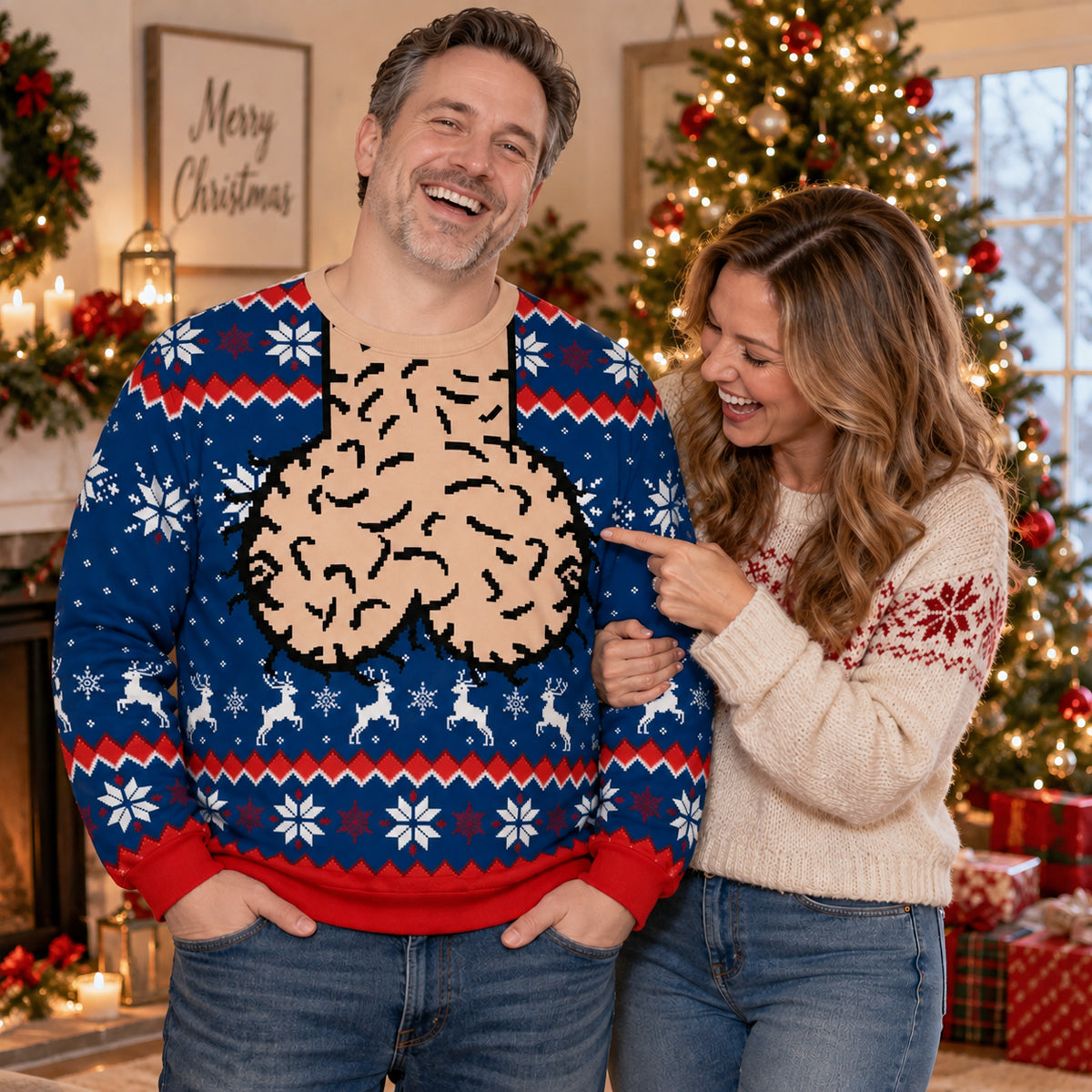 Christmas Has Officially Gone Too Far - Personalized All-Over-Print Sweatshirt