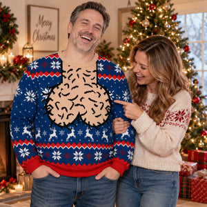 Christmas Has Officially Gone Too Far - Personalized All-Over-Print Sweatshirt