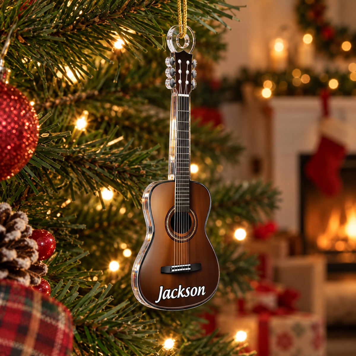 Custom Name, Guitar Type Christmas Gift For Guitarist, Guitar Lovers - Personalized Ornament