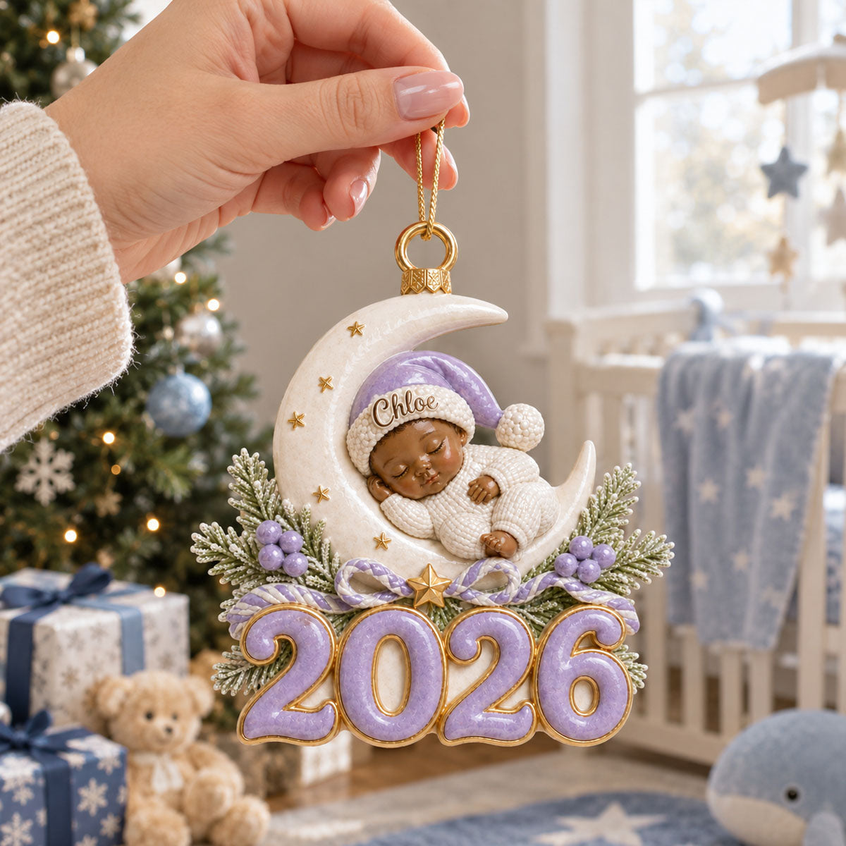 Our Greatest Blessing Ever Baby's 1st Christmas Newborn Ornament- Real 3D Raised Ornament