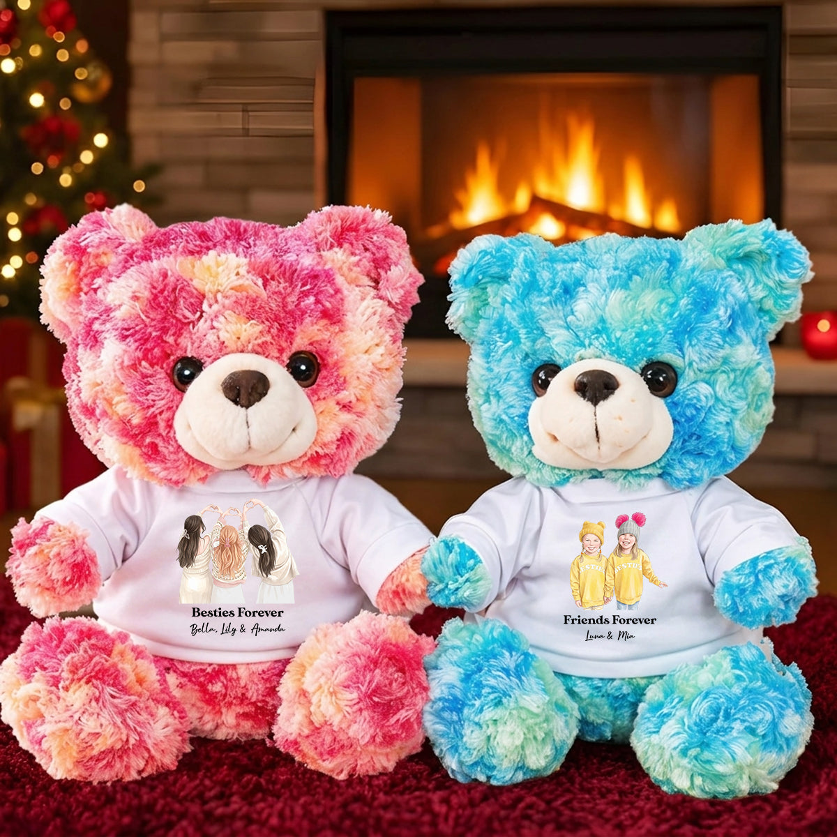 Friends Forever Teddy Bear - Birthday Personalized Teddy Bear
