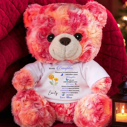 Whenever You Feel Overwhelmed - Personalized Grinding Loop Velvet Bear Doll