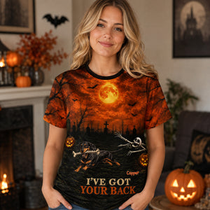 I've Got Your Back Dog Stealing Backbone From Your Photo - Personalized 3D Shirt - Funny Halloween Costume For Dog Lovers