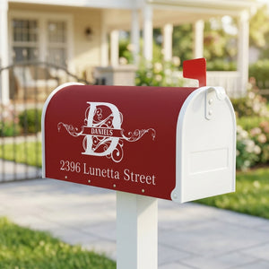 Family Name Monogram - Personalized Mailbox Cover