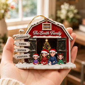 Family Sign Posts Family Together - Real 3D Raised Ornament - Gift For Family,