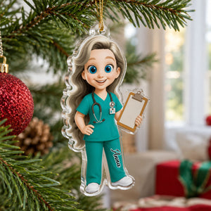 To My Favorite Nurse, Personalized Acrylic Ornament, Gift For Nurses