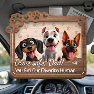 A Reminder From Your Furry Best Friend - Dog & Cat Personalized Custom Car Visor Clip - Gift For Pet Owners, Pet Lovers