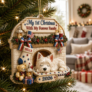 Loved By My Forever Family - Holiday Ornament - Real 3D Raised Ornament