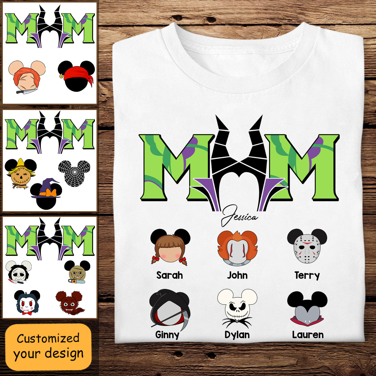Mom Life Horror Halloween - Personalized Apparel - Gift For Mother