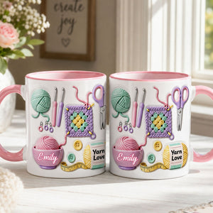 Crochet Queen Personalized Coffee Mug