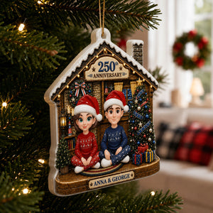 Family 2026 250th Anniversary  - My Family Christmas - Real 3D Ceramic Ornament