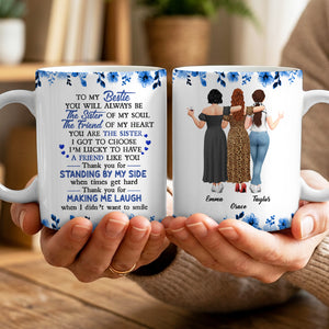 To My Bestie Thank You For Making Me Laugh - Personalized Mug - Gift For Bestie