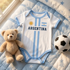 World Cup's Baby Jersey Bodysuit - Personalized Baby Shower, Gender Reveal Gifts For New Moms, New Dads, Football Lovers