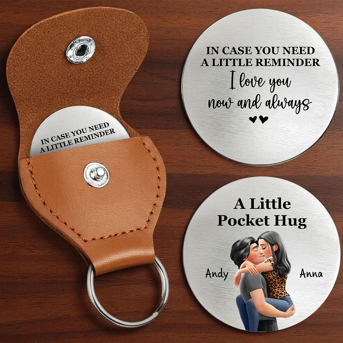 Love You Now And Always - Personalized Custom Pocket Hug