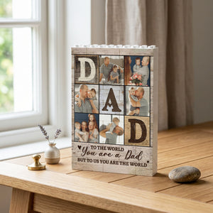 I Love You Dad - Personalized Brick Block