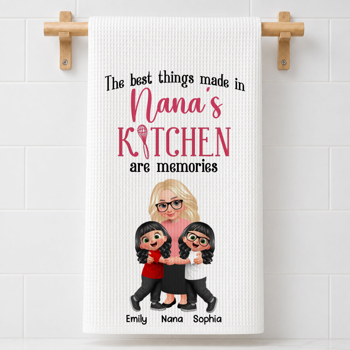 The Best Things Made In Grandma Kitchen - Personalized Custom Kitchen Towel