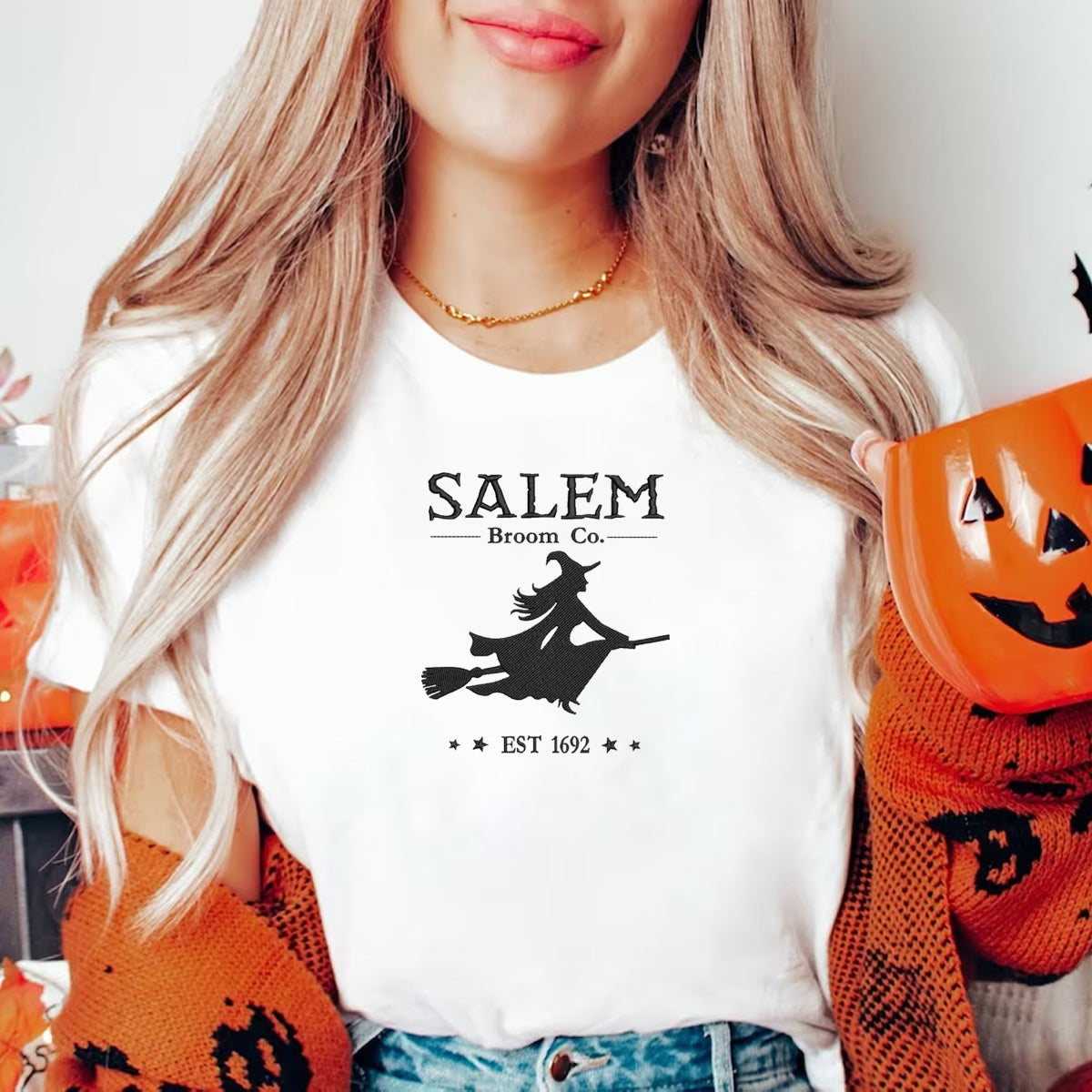 Salem Witch 1692 - Embroidered Apparel - Gift For Sister, Bestie, Friends