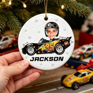 Custom Funny Driving Home For Christmas - Real 3D Ceramic Ornament