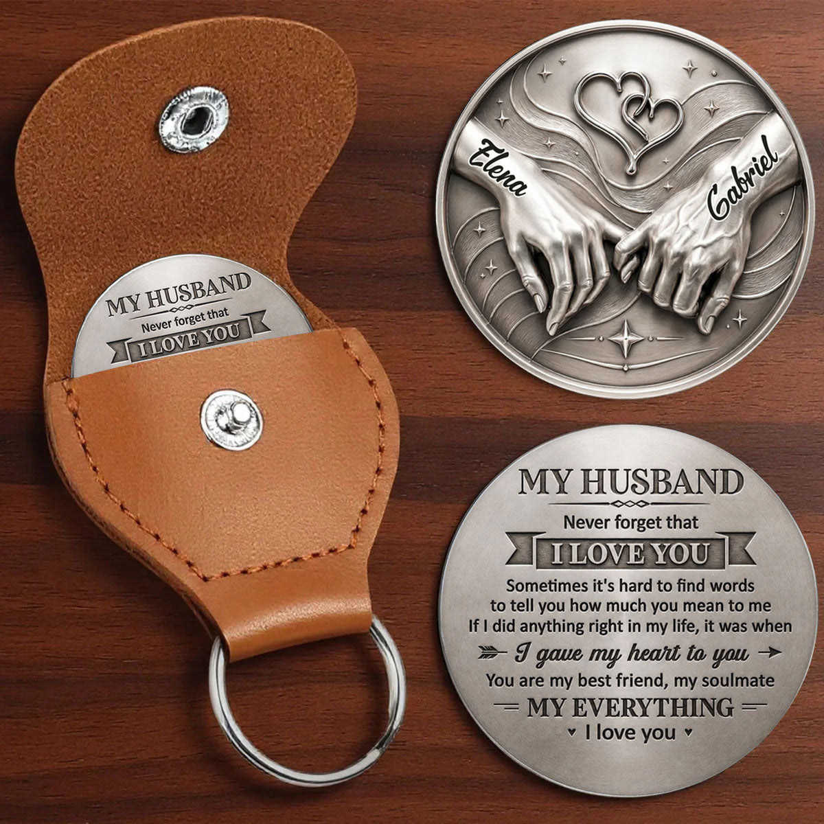 Never Forget That I Love You - Personalized Custom Pocket Hug