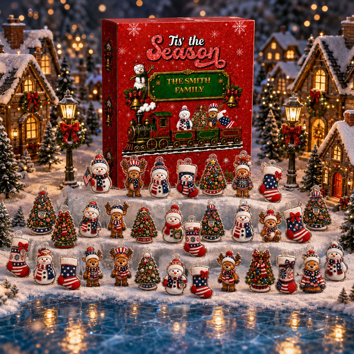 Christmas Advent Calendar 2026 - 24 Day Spirits Countdown, Acrylic Charms Blind Box - Gift For Family & Friends