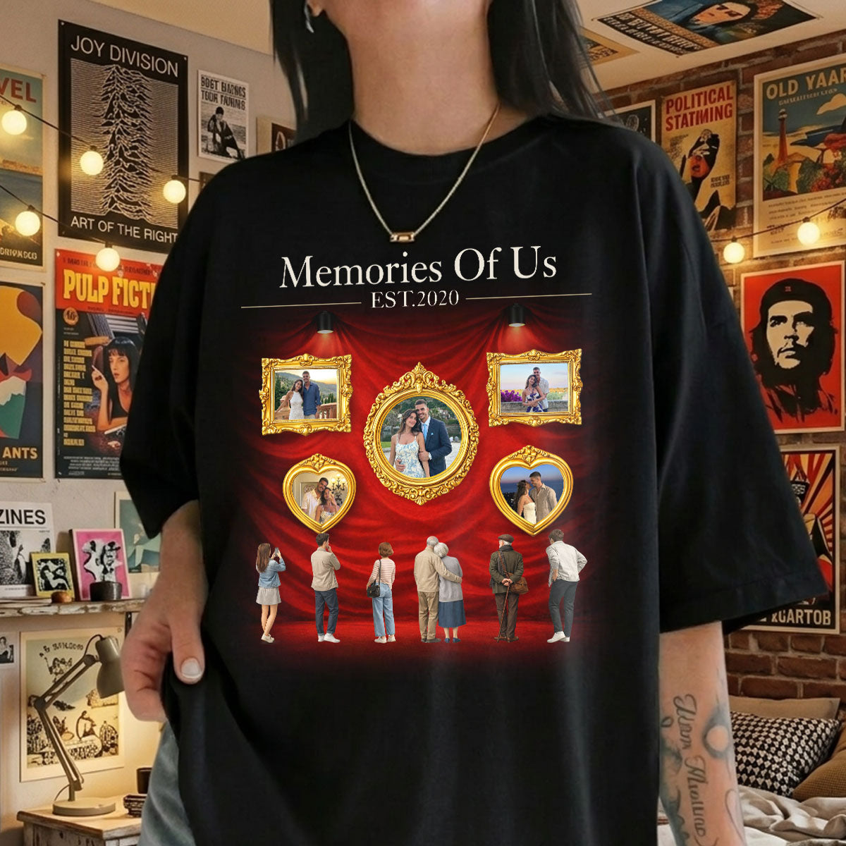 Story of Us Museum of Love Tee Personalized Anniversary Museum of Memories Shirt For Couple
