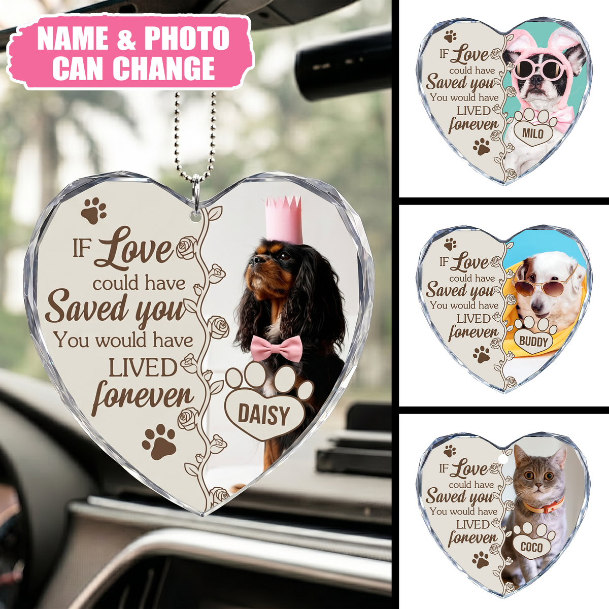 If Love Could Have Saved You - Personalized Acrylic Ornament