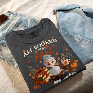 All Booked For Fall Shirt, Bookish Fall Shirt, Fall Season Shirt, Autumn Reading Shirt, Book Lover Gift, Bookworm Shirt