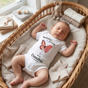Hand Picked For Earth, Personalized Baby Onesie, Gift For Family