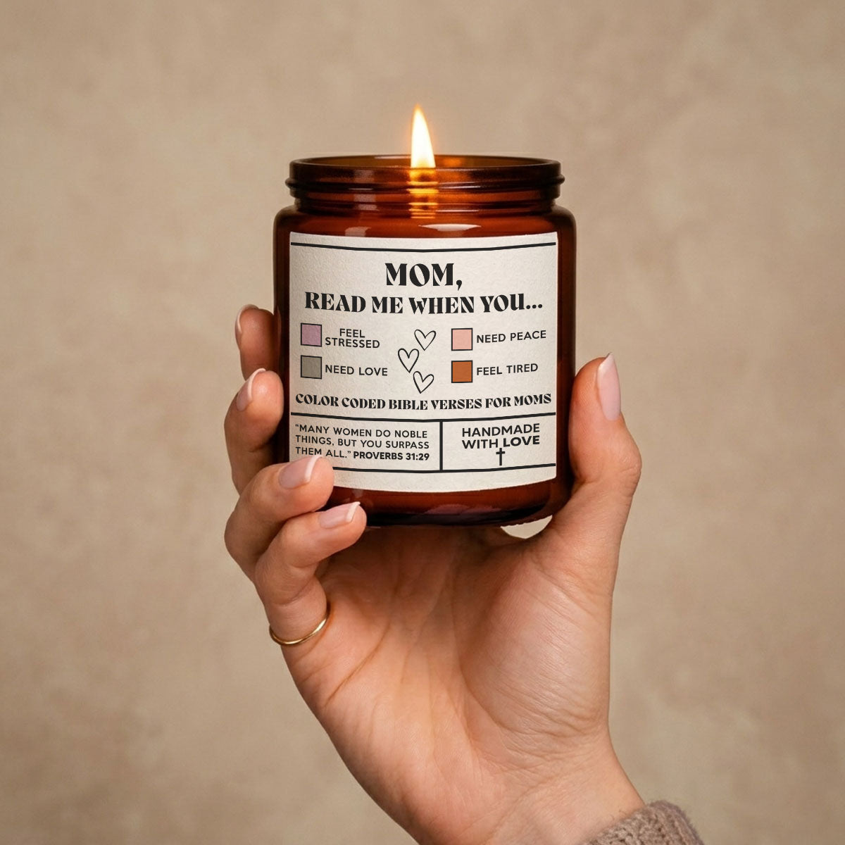 Mom Read Me When You - Personalized Scented Candle