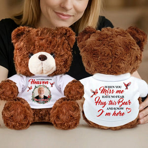 Memorial A Cuddle From Heaven - Personalized Memorial Teddy Bear - Memorial Christmas Gifts