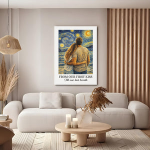 Custom Photo Vertical Poster - Personalized Anniversary Wedding Gifts For Husband And Wife, Him And Her