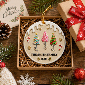 Christmas Tree Candy 2026 - Real 3D Raised Ornament