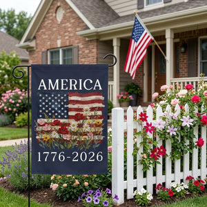 USA 250th Anniversary Garden Flag: 1776-2026 Patriotic Outdoor Decor