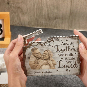 Building A Life Together - Custom Shaped Building Brick Blocks - Personalized Anniversary Wedding Gifts