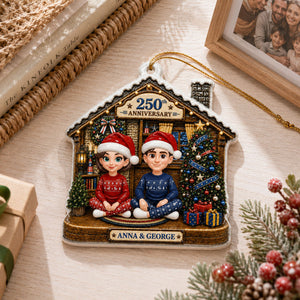 Family 2026 250th Anniversary  - My Family Christmas - Real 3D Ceramic Ornament