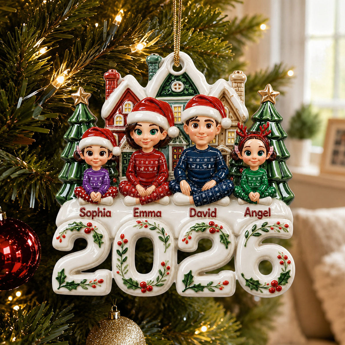 Little Moments Big Memories Family Christmas - Proud Family Ornament - Real 3D Raised Ornament
