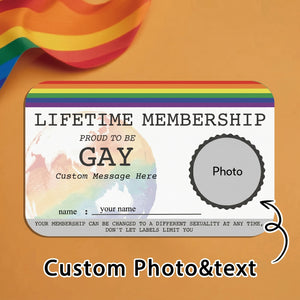 Lifetime Membership Proud To Be - Personalized Wallet Card