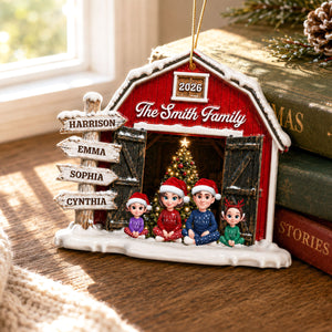 Family Sign Posts Family Together - Real 3D Raised Ornament - Gift For Family,