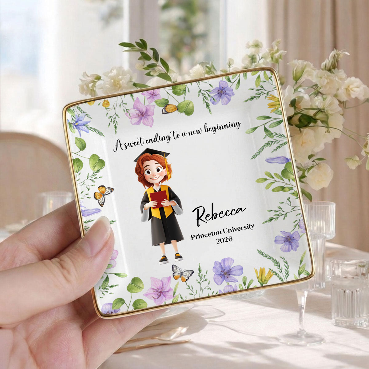 A New Beginning Personalized Jewelry Dish