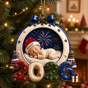 Wrapped In Christmas Love 2026 - Real 3D Raised Ornament