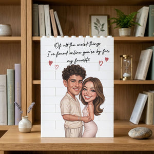 Custom Photo Caricature I'm Yours No Returns Or Refunds - Personalized Building Brick Blocks