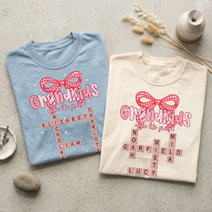 Grandkids Make Life Grand - Personalized T-shirt for Grandma