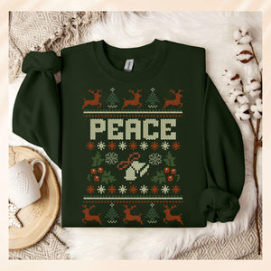 Matching Couples Ugly Christmas Sweater, Ugly Adult Humor Holiday Sweater, I Come In Peace Ugly Christmas Sweater, Ugly Christmas Party