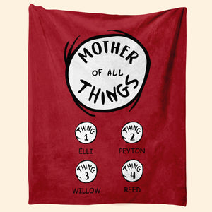 Mother Of All Things - Personalized Blanket - Mother's Day, Birthday Gift For Mother, Grandma