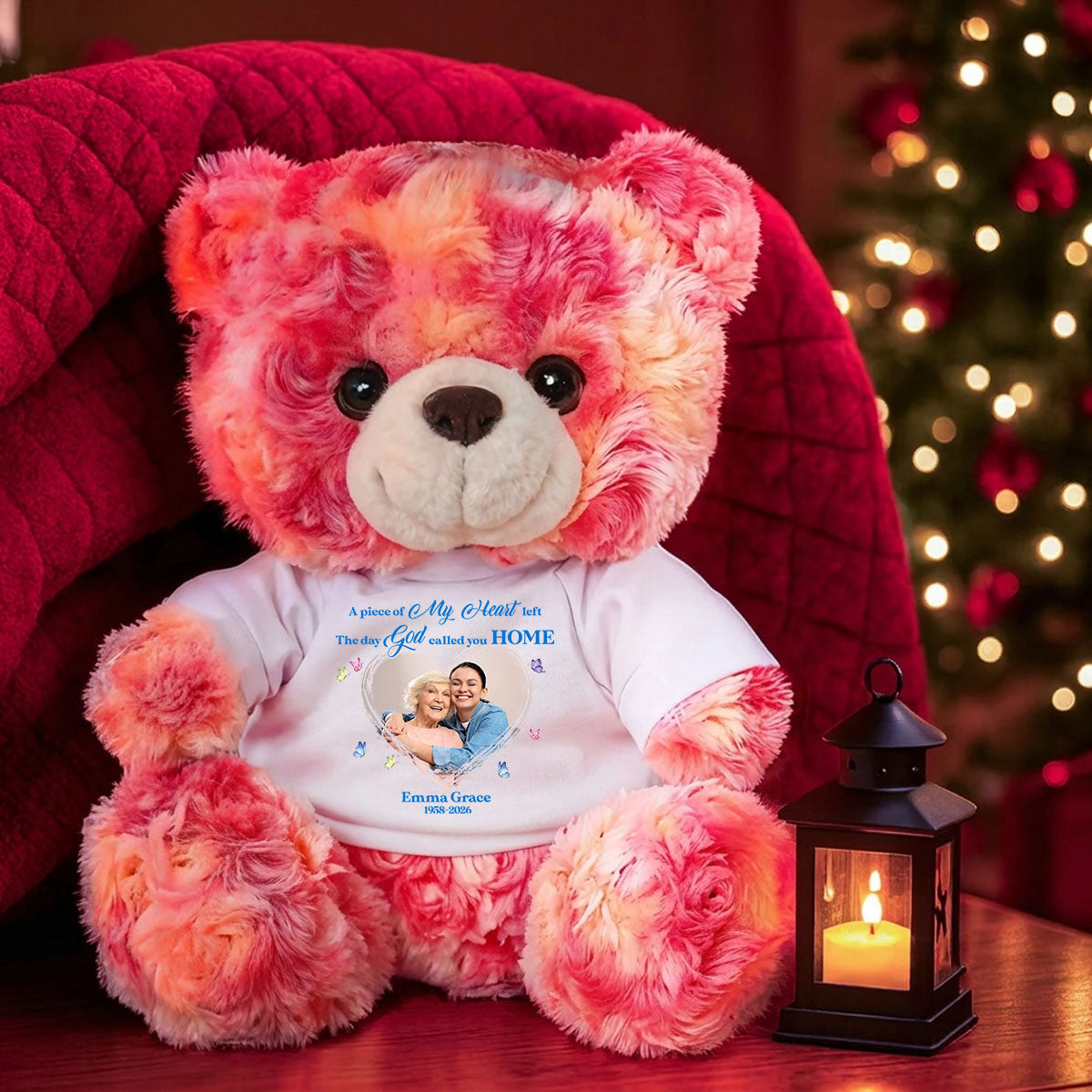 My Heart Left The Day God Called You Home - Personalized Custom Teddy Bear