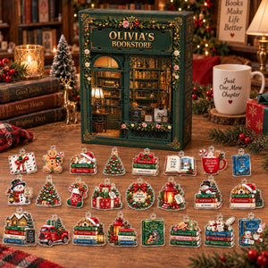 Book Lovers Advent Calendar 2026 - 24 Day Spirits Countdown, Acrylic Charms Blind Box - Gift For Family