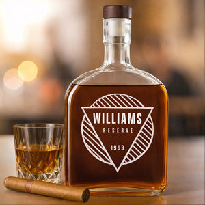 Barware For Him - Custom Gifts for Dad - Christmas Gift - Personalized Whiskey Bottle Boyfriend Gift, Groomsmen Gifts