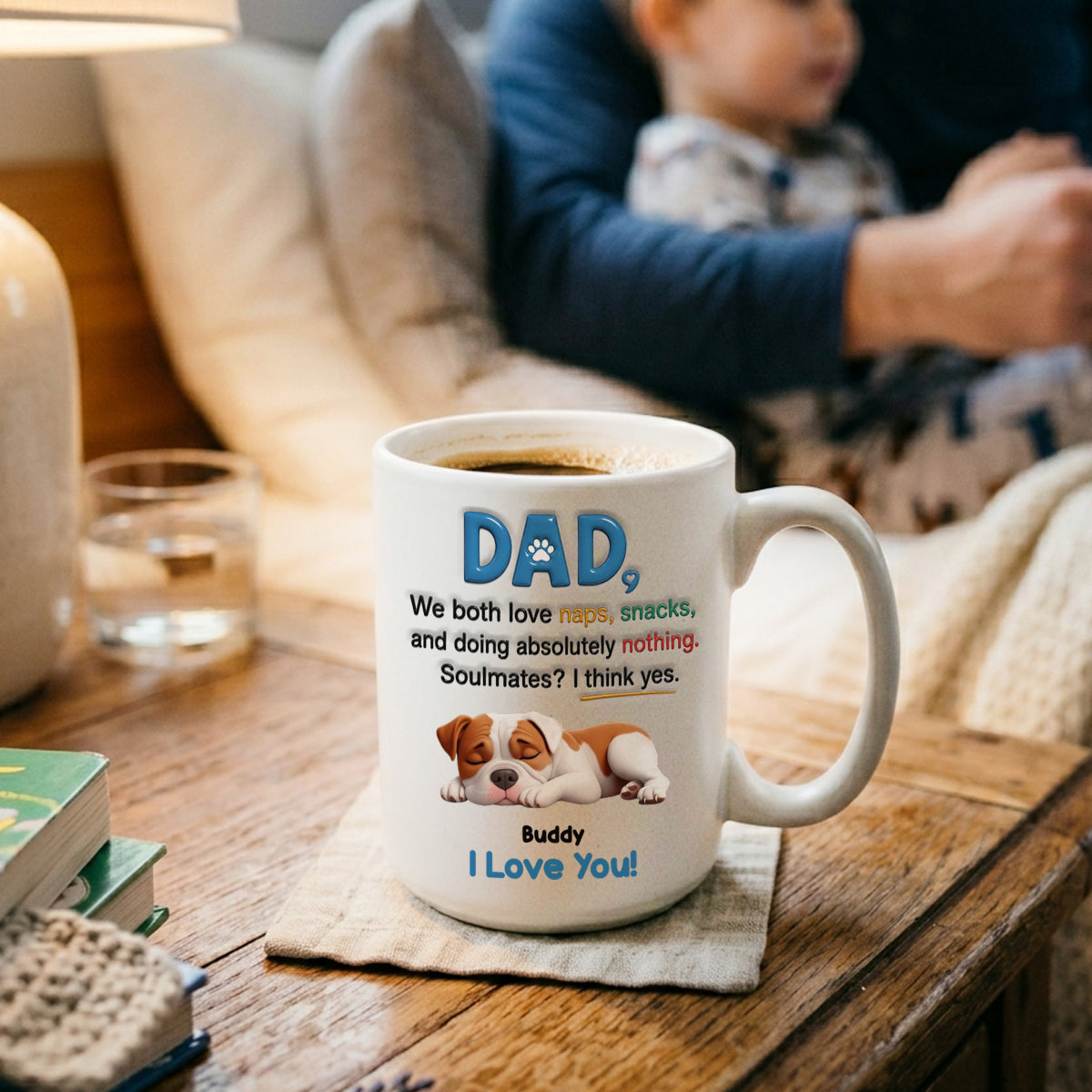 We Both Love Naps, Snacks - Personalized Dog Mug for Dog Lovers